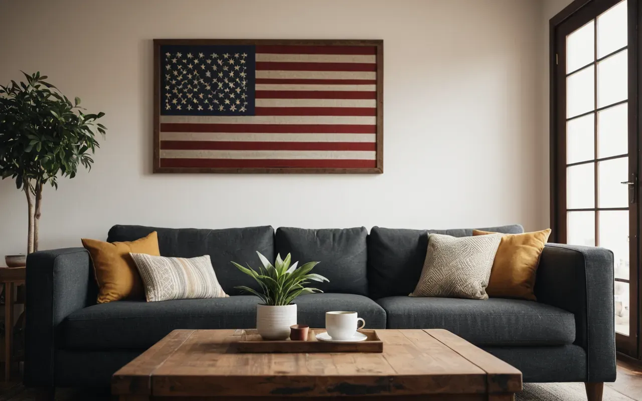 oturma odası ferahlığı A cozy living room with a clean sofa, a coffee table with a small plant, soft lighting, and a minimalist decor style that emphasizes comfort and freshness, with no visible text or branding