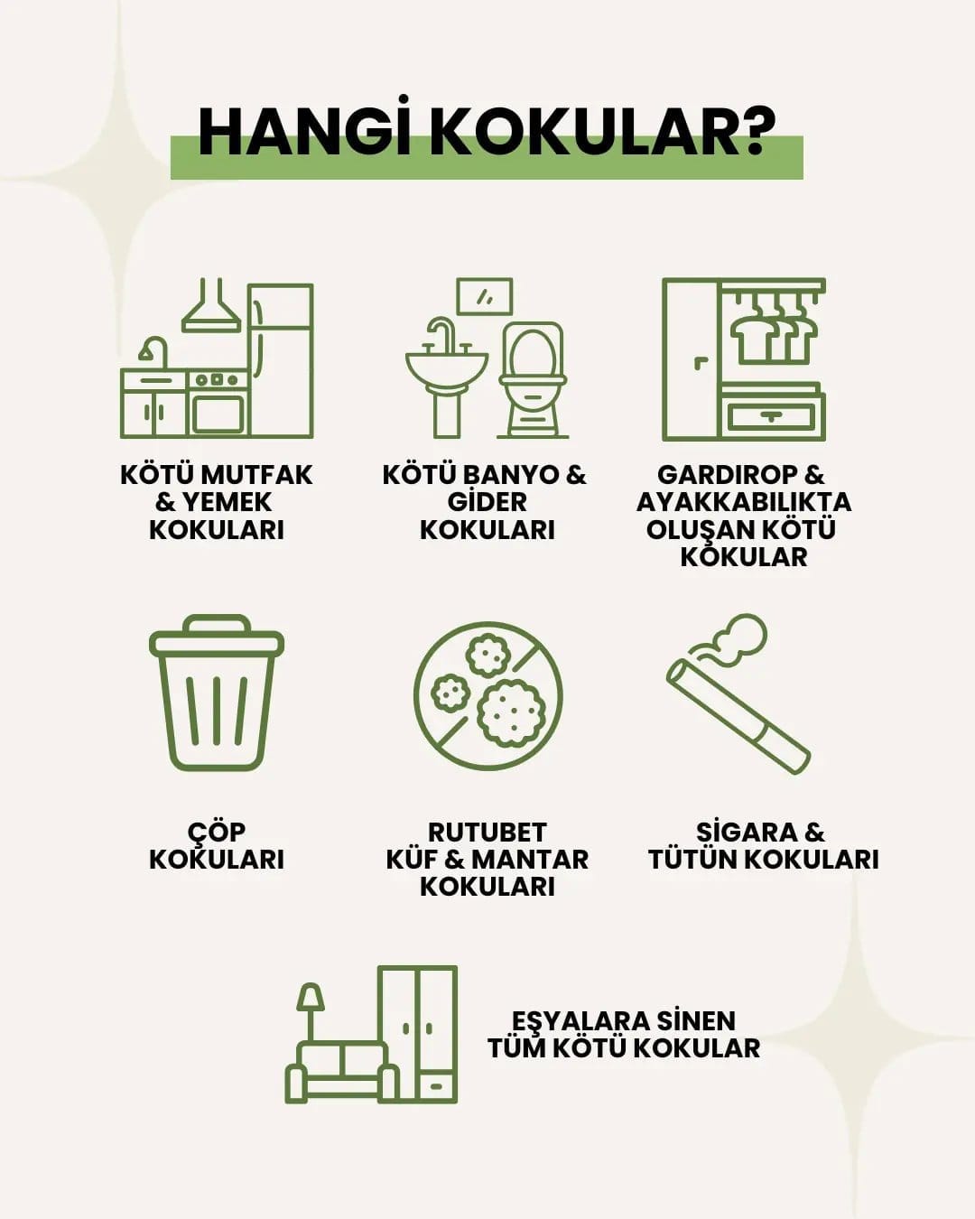 ODORGO Koku Yok Edici Sprey 250ml – Sigara, Rutubet, Mutfak Kokusu Giderici ODORGO Koku Yok Edici Sprey 250ml – Sigara, Rutubet, Mutfak Kokusu Giderici — ODORGO markası tarafından geliştirilen bu ürün, ev ve yaşam alanlarında karşılaşılan inatçı kötü kokuları (sigara dumanı, mutfak yemekleri, rutubet, banyo, çöp ve evcil hayvan kokuları) maskelemeden moleküler düzeyde yok etmeye yönelik yeni nesil bir teknoloji sunmaktadır. Ürün, piyasadaki geleneksel oda spreylerinden farklı olarak kokuyu başka bir parfüm ile örtmek yerine; bitkisel yağlar aracılığıyla koku moleküllerini çeker, bağlar ve etkisiz hale getirir. Formülasyon tamamen su bazlı olup vegan içeriklerden oluşmaktadır.
Teknik detaylara bakıldığında ürünün içeriğinde misket limonu yağı, çam iğnesi yağı, sedir ağacı yağı, anason yağı ve karanfil yağı ile ticari sır olarak korunan özel bitkisel yağ karışımları yer almaktadır. Marka, ürününün parfüm, ftalat, paraben, boya (yapay renklendirici), sülfat, alkol, toksin veya sert kimyasal içermediğini beyan etmektedir; bu iddiaların bir kısmı TÜRKAK ve İLAC akreditasyonlu laboratuvar testleriyle doğrulanmıştır. ODORGO'nun bilimsel temeli ABD'deki Delaware State University araştırmalarına dayanmakta olup, bitkisel yağların koku nötralizasyonu üzerindeki etkisi vurgulanmaktadır. İçeriğindeki bileşenler TSCA (ABD), EINECS (Avrupa) ve DSL (Kanada) gibi uluslararası kimyasal envanterlerde tanımlıdır.
Hedef kitle, aile sağlığına özen gösteren, çocukları ve evcil hayvanları olan bireyler ile toksik kimyasallardan kaçınan bilinçli tüketicilerdir. Ürün; oda havası, perde, koltuk, halı, yatak, giysiler ve araç içi gibi geniş bir kullanım alanına sahiptir. Kumaş yüzeylerde leke bırakmadığı belirtilmektedir.
Marka kimliği 'Doğal & Vegan', 'Yeni Nesil Teknoloji' ve '%100 Memnuniyet Garantisi' üzerine kuruludur. ODORGO, AR-GE çalışmalarıyla koku moleküllerini parçalayan bir yöntem geliştirdiklerini iddia etmekte ve memnun kalınmaması halinde iade garantisi sunmaktadır. Kullanıcı yorumları (35 değerlendirme) ürünün çöp kokusunu gidermede, böceklenme/sineklenmeyi önlemede ve genel ferahlık sağlamada etkili olduğunu göstermektedir. Fiyatlandırma ₺749.00 olup, 1000 TL üzeri alışverişlerde ücretsiz kargo ve aynı üründen ikinci alımda %20 indirim gibi kampanyalar mevcuttur.