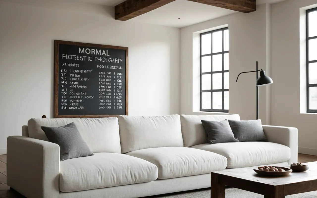 sağlıklı yaşam ortamı düzeni Modern minimalist living room interior with a clean white sofa and large windows letting in soft morning light, editorial photography style showing fresh air circulation concept